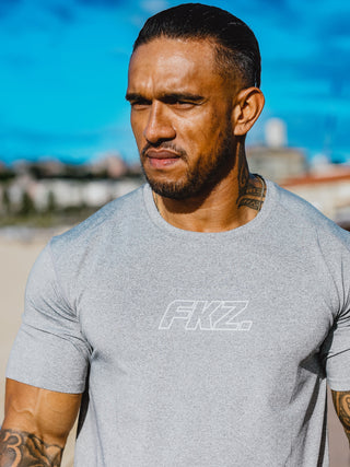 QUICK DRY TRAINING T-SHIRT - LIGHT GREY