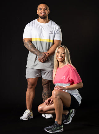 FKZ. TRAINING SHIRT - WHITE/YELLOW