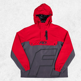 FKZ. WINDBREAKER HOODIE - RED/GREY