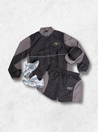 FKZ. TRACK JACKET - BLACK / GREY