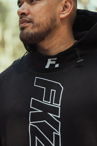 FKZ. PATCH HOODIE - BLACK