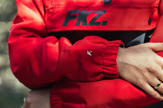 FKZ. WINDBREAKER HOODIE - RED/GREY