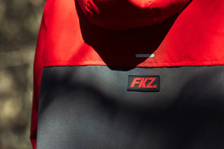 FKZ. WINDBREAKER HOODIE - RED/GREY