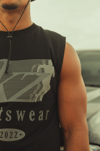 D2/26 SINGLET - BLACK/GREY