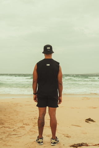 D2/26 SINGLET - BLACK/GREY