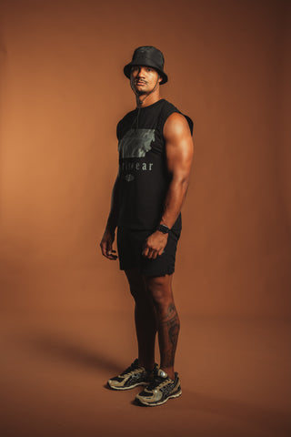D2/26 SINGLET - BLACK/GREY