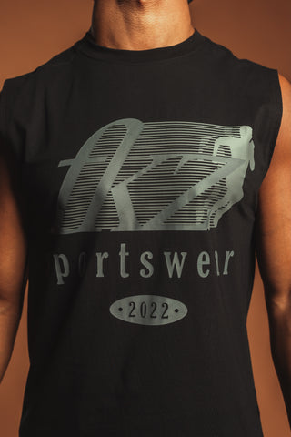 D2/26 SINGLET - BLACK/GREY