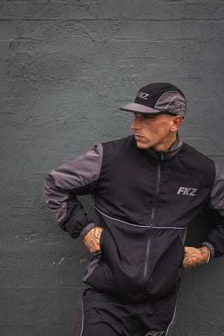 FKZ. TRACK JACKET - BLACK / GREY