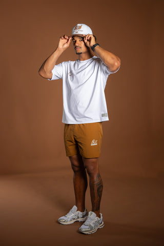 D1/26 T-SHIRT – WHITE/BROWN