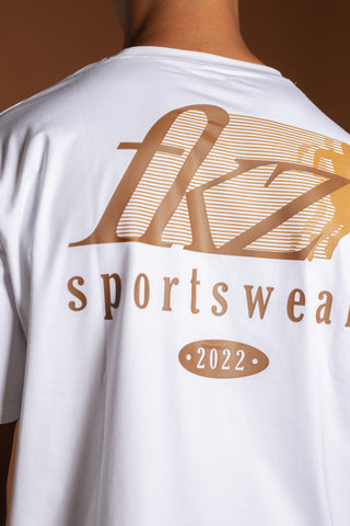 D1/26 T-SHIRT – WHITE/BROWN