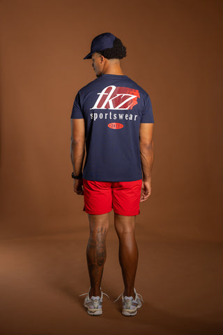 D1/26 T-SHIRT – NAVY/RED