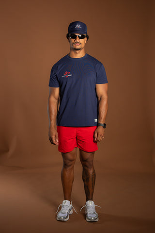 D1/26 T-SHIRT – NAVY/RED