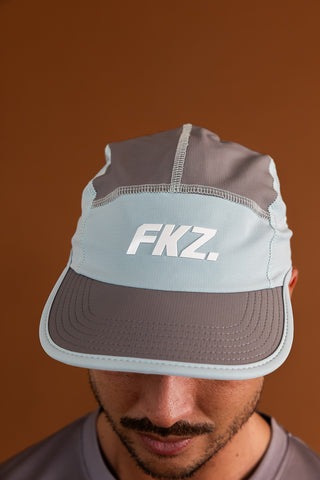 D3/26 5 PANEL HAT – BLUE/GREY