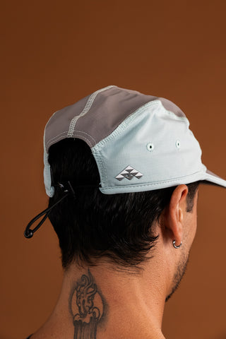 D3/26 5 PANEL HAT – BLUE/GREY