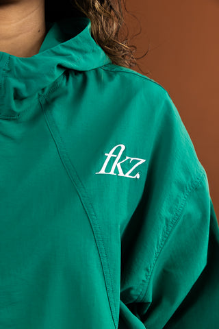D3/26 QUARTER ZIP HOODIE - GREEN