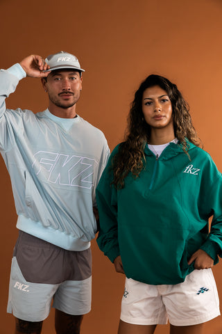 D3/26 QUARTER ZIP HOODIE - GREEN