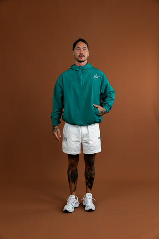 D3/26 QUARTER ZIP HOODIE - GREEN