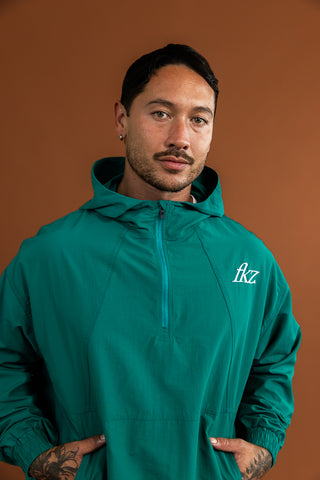 D3/26 QUARTER ZIP HOODIE - GREEN