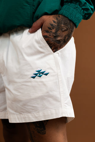 D3/26 CANVAS SHORTS - WHITE