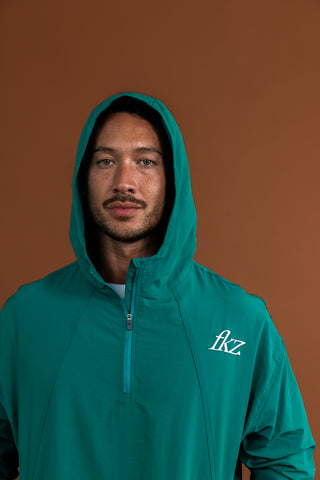 D3/26 QUARTER ZIP HOODIE - GREEN