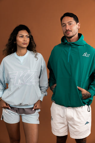 D3/26 QUARTER ZIP HOODIE - GREEN