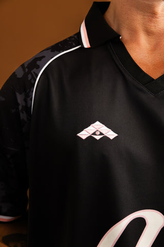 D3/26 OVERSIZED COLLARED SHIRT - BLACK CAMO