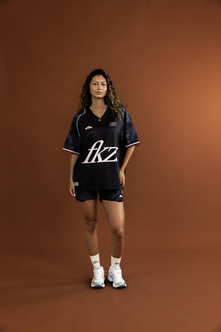 D3/26 OVERSIZED COLLARED SHIRT - BLACK CAMO