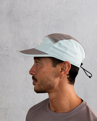 D3/26 5 PANEL HAT – BLUE/GREY
