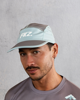 D3/26 5 PANEL HAT – BLUE/GREY