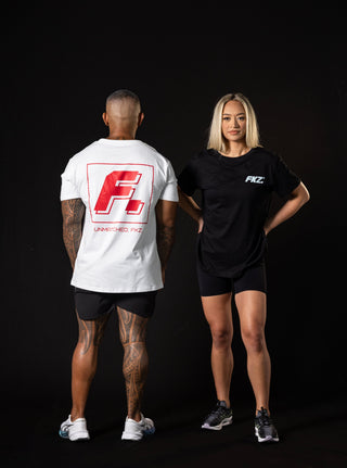 FKZ. UNMATCHED TEE - WHITE/RED