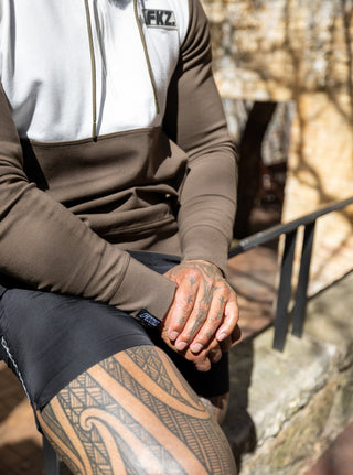 FKZ. QUARTER ZIP HOODIE - ARMY GREEN