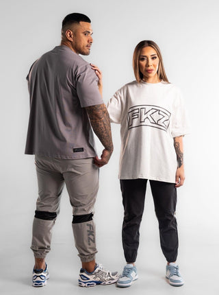 FKZ. OVERSIZED TEE - IRON GREY